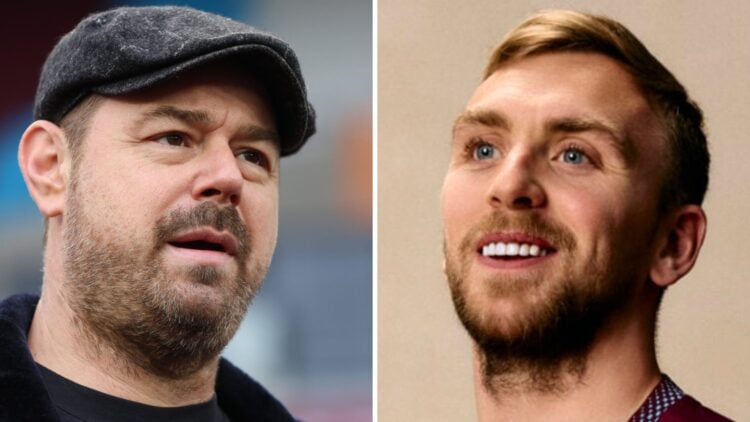 Celebrity West Ham fan Danny Dyer and his son-in-law, the Hammers captain Jarrod Bowen