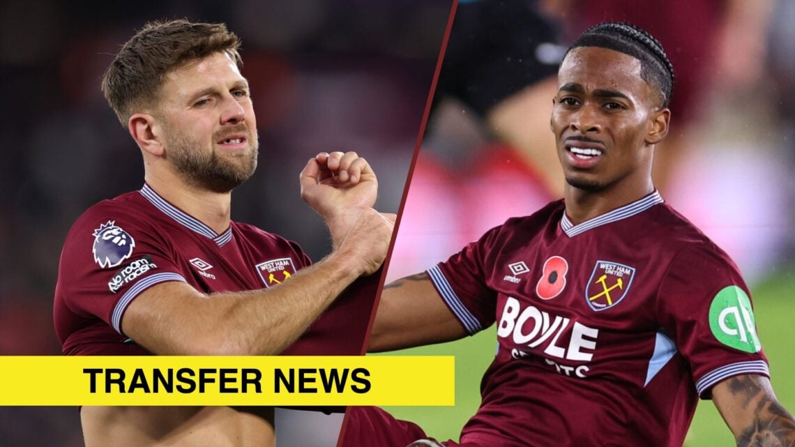Split image showing Niclas Fullkrug and Crysencio Summerville of West Ham United