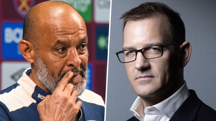 West Ham head coach Nuno Espirito Santo and Hammers chief Daniel Kretinsky