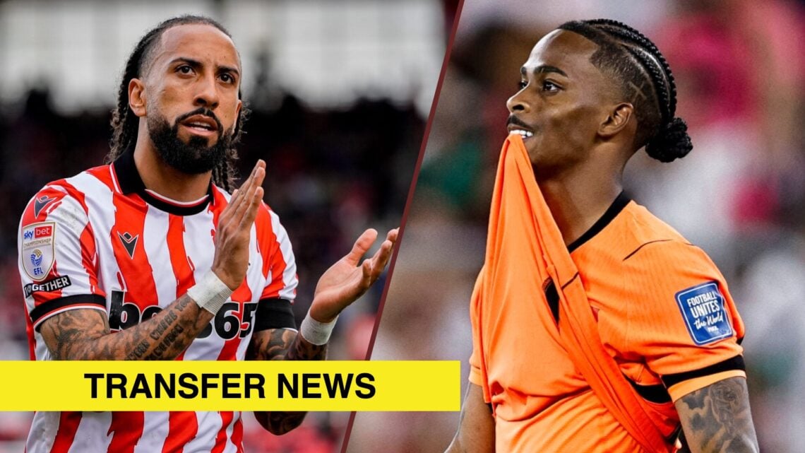 Split image showing Sorba Thomas of Stoke City and Crysencio Summerville with the Netherlands