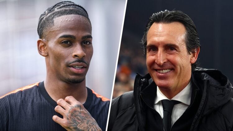 West Ham and Holland winger Crysencio Summerville and Aston Villa boss Unai Emery